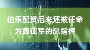 伯乐配资后来还被任命为西征军的总指挥