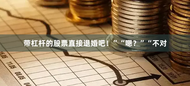 带杠杆的股票直接退婚吧！”“嗯？”“不对