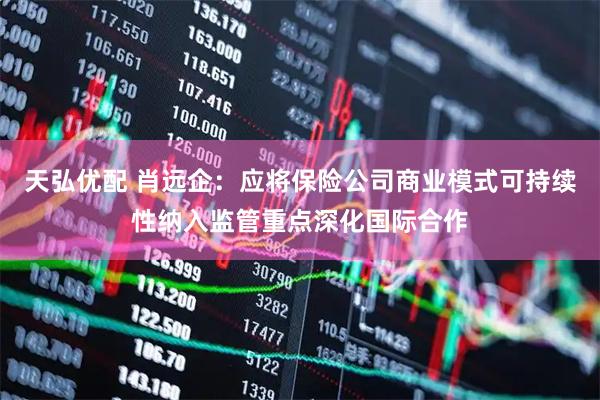 天弘优配 肖远企：应将保险公司商业模式可持续性纳入监管重点深化国际合作